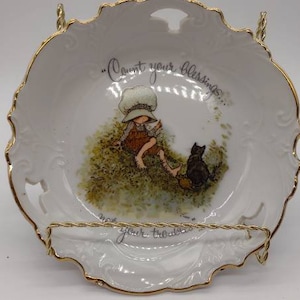 Holly Hobbie, Porcelain, Wall Hanging, Collector Plate, Rare