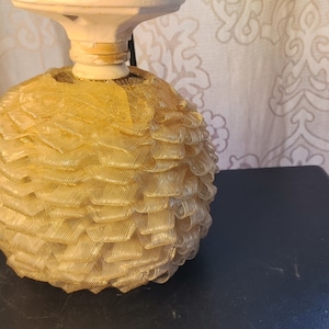 Vtg, Lucite, Ribbon, Cream Coloured, Ceiling Light, Retro, Rare