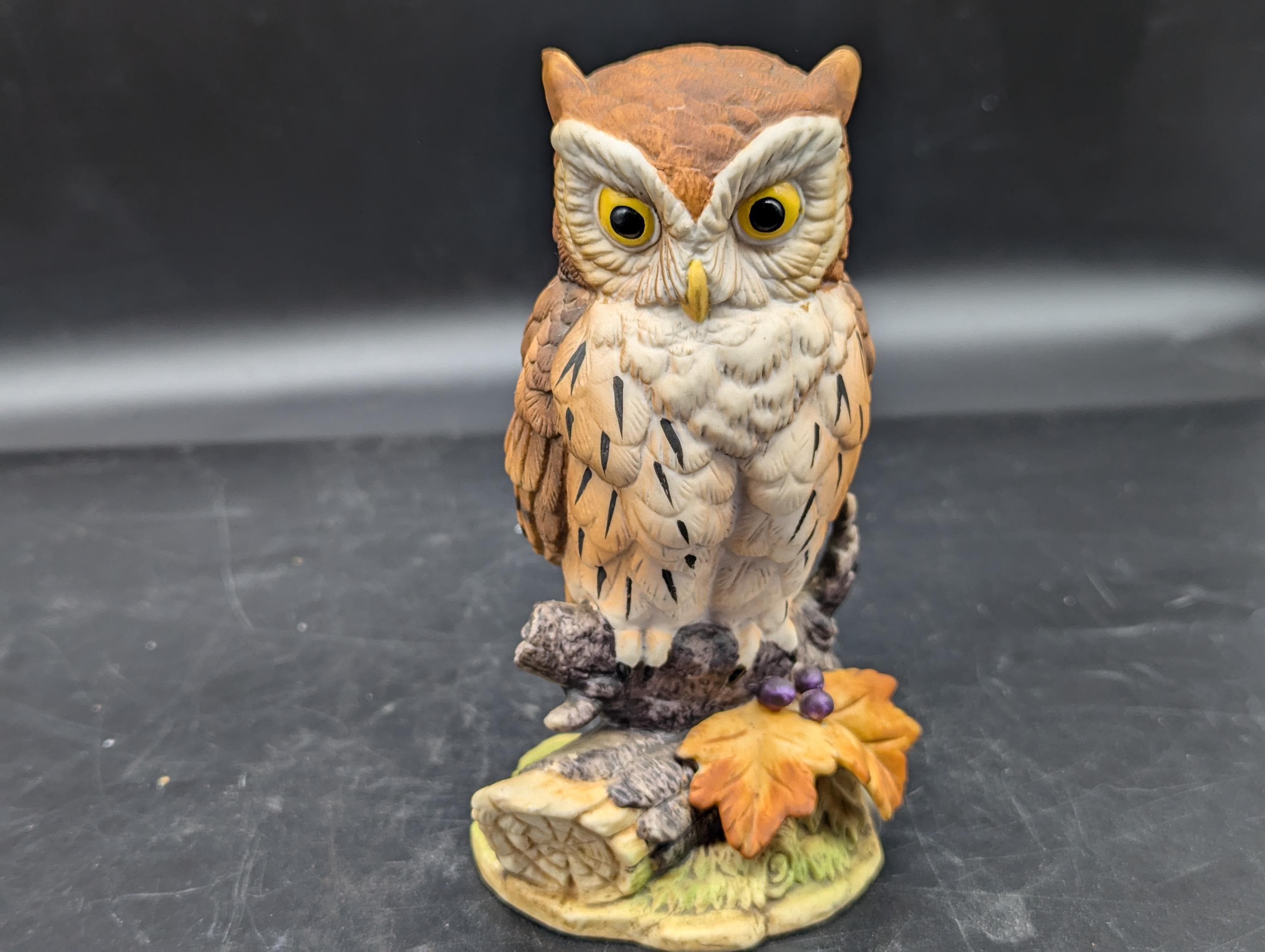 Vintage, Andrea by Sadek, Great Horned Owl, Bird Lover, Ceramic, Christmas Gift, Rare