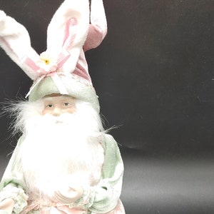 Cynthia Rowley, Santa Elf, Dressed As, Easter Bunny, Holding Eggs, 16 inch, Easter, Christmas,