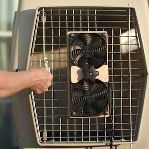 AirFlow Dually - Dog Crate Fans - for Wire Crate Doors