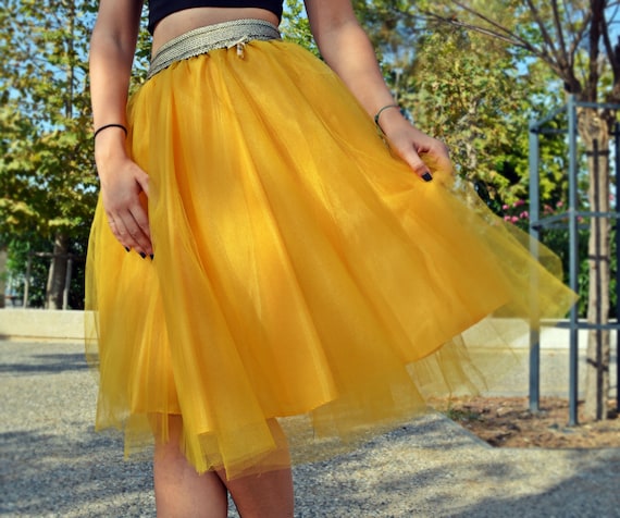 Mustard clearance tutu skirt