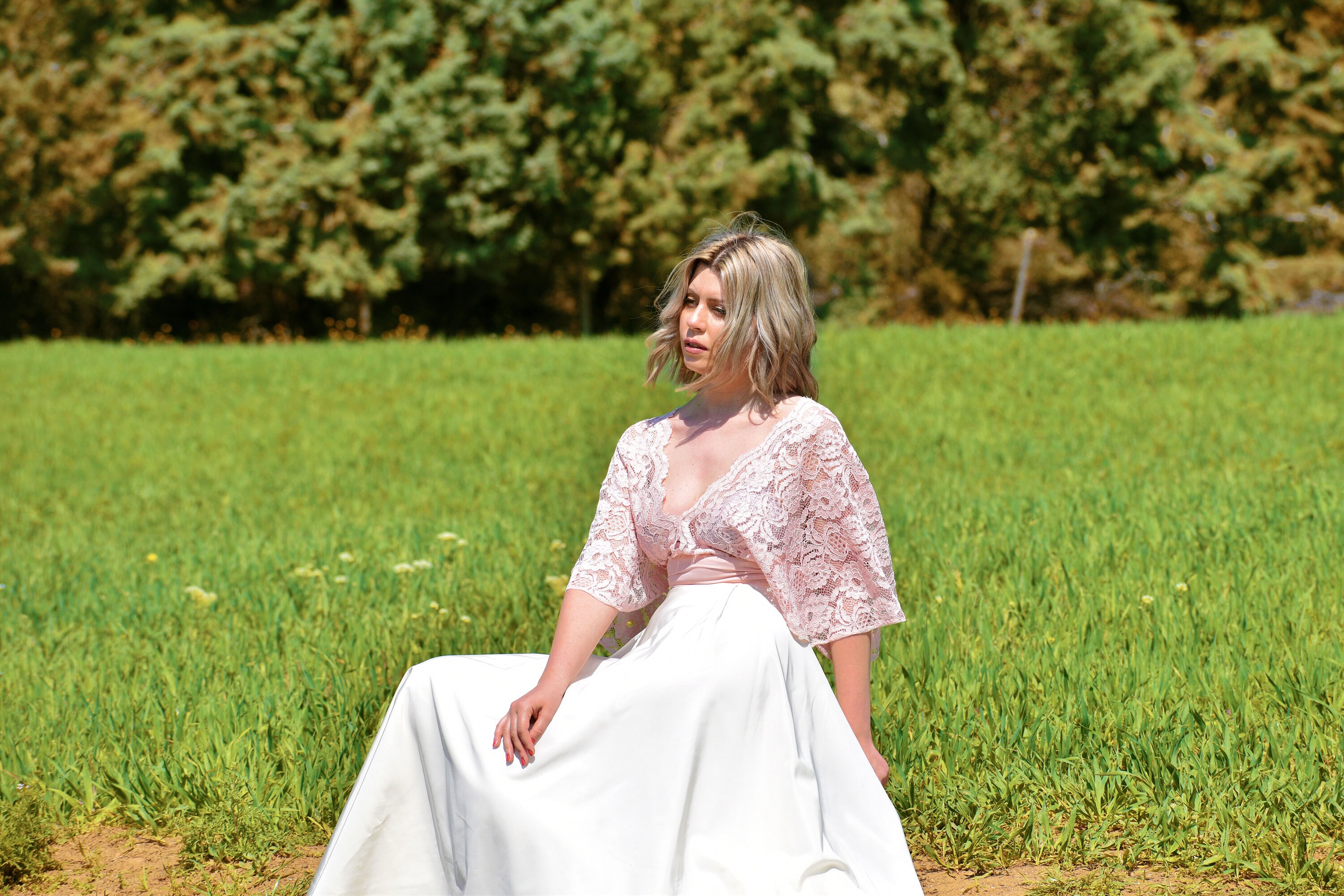Ivory Long Skirt