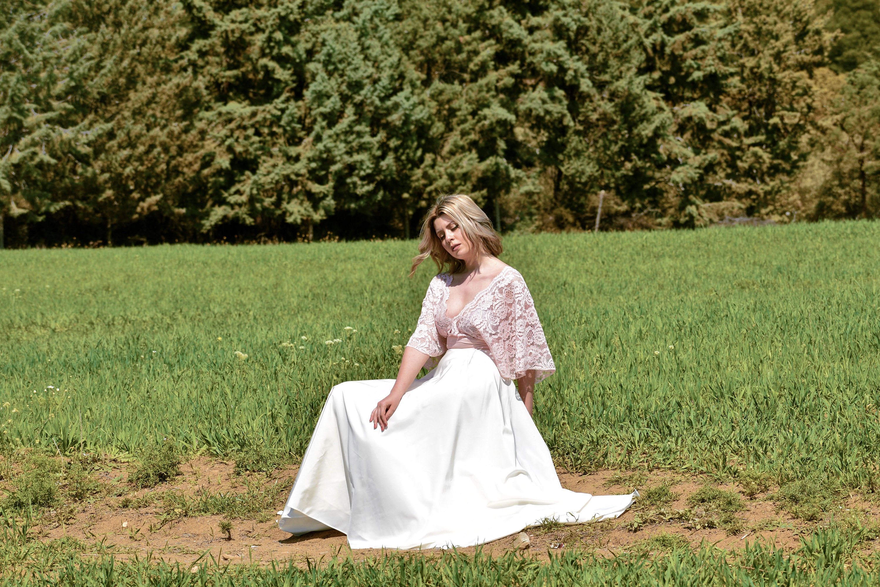 Festive Maxi Skirt - Ivory