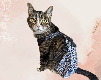 PANTALONES PARA GATOS/Protección trasera/de las patas traseras/Alternativa de cono/Manga sin lamer/Alternativa de traje quirúrgico