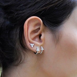 Triple Piercing Set Etsy