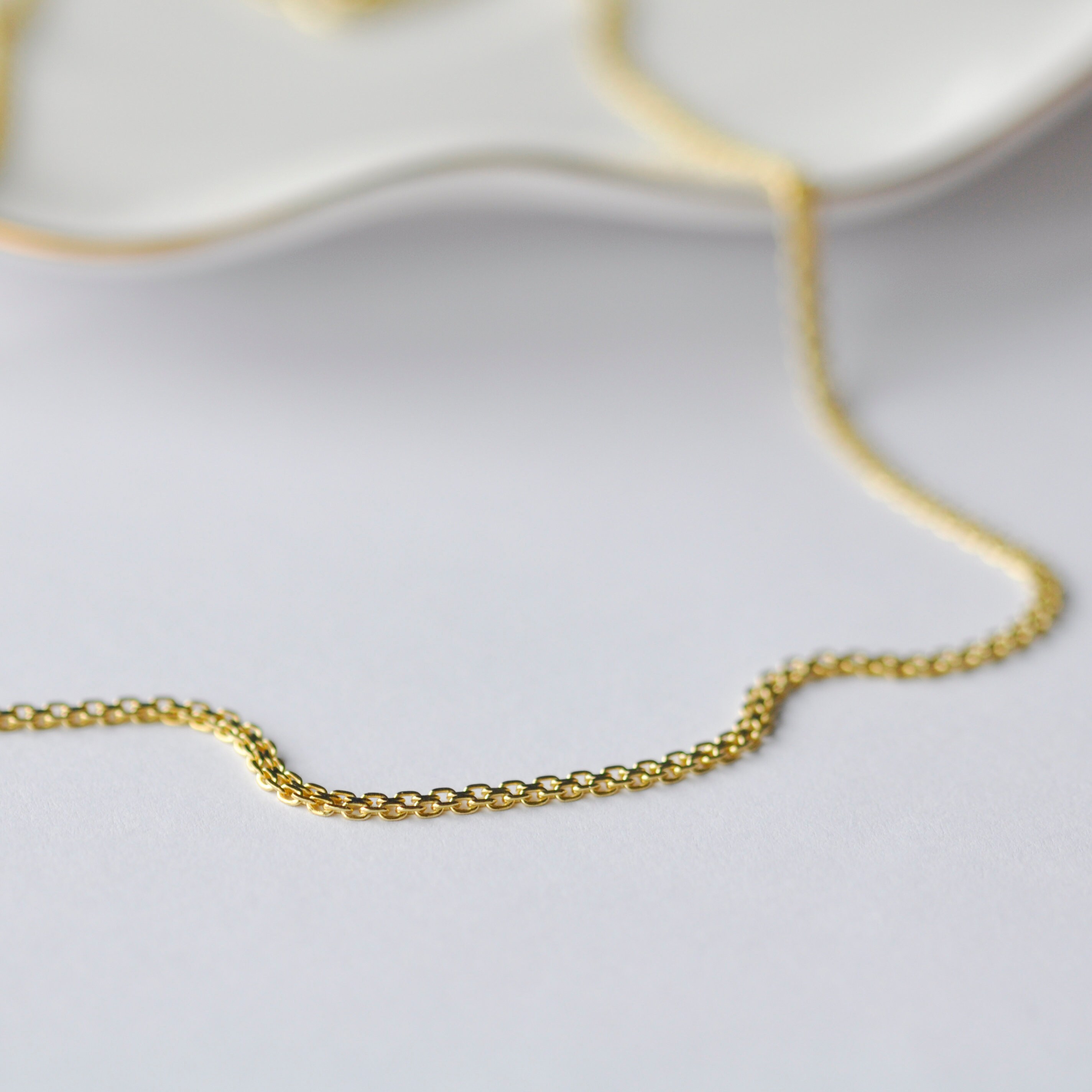 Collar Con Cadena De Enlaces De 1,9 Mm De Plata De Ley