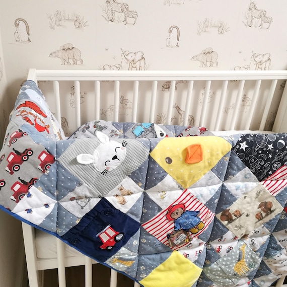 Luxury Keepsake Blanket Made From Baby Clothes Handmade Memory Blanket Personalised Patchwork Quilt T shirt Blanket Baby 1st Year Gift Etsy