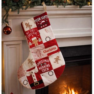 Memory Christmas Stocking, Fully Lined Keepsake Christmas Sack Made From Baby Clothes