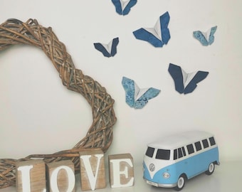 3D Origami Fabric Butterflies, Enchanting, Whimsical Custom Coloured Wall Decor