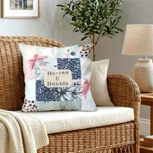 Memory Cushion Made From Loved Ones Clothes, Remembrance Keepsake Pillow. Mums Clothes, Dads Shirts