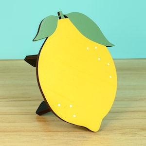 Lemon Plant Stool Plant Stand Fruit Decor Shelf Riser Shelf Table Lemon Pot Riser Indoor Plant Stand Gift for Plant Mom Plant Parent