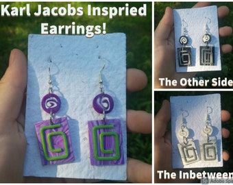 Karl Jacobs Swirl Inspired Earrings | Dream SMP