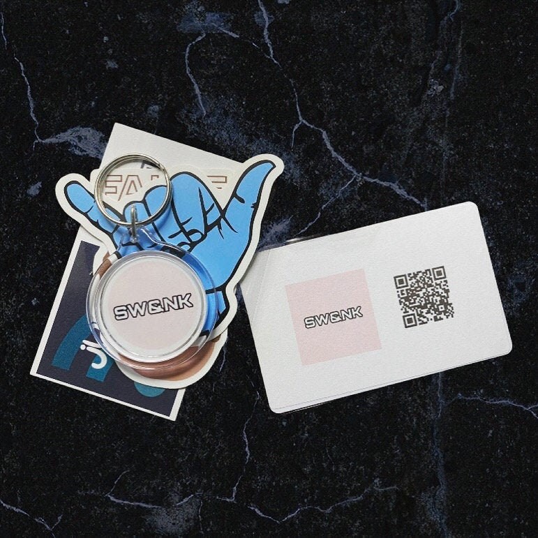 Digital Keychain Business Card Etsy