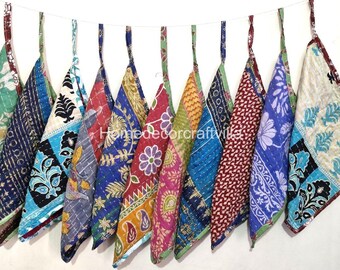 5 Stück Vintage Kantha Handtuch, Handgefertigtes Handtuch, Geschirrtuch, Geschirrtuch, buntes Handtuch, Geschirrtuch, Geschirrtuch,