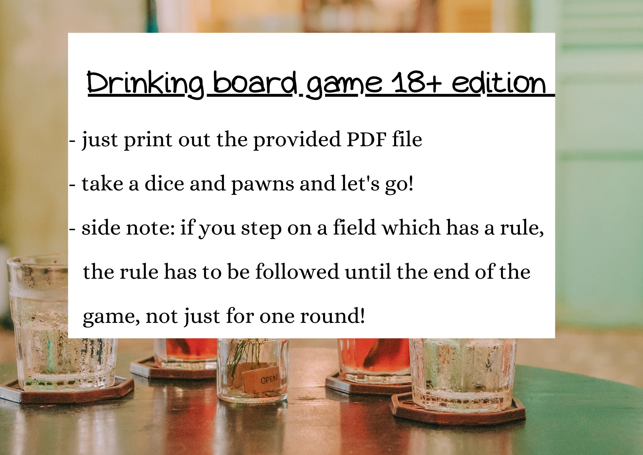 Drinking board game drunk games board games lover house Etsy