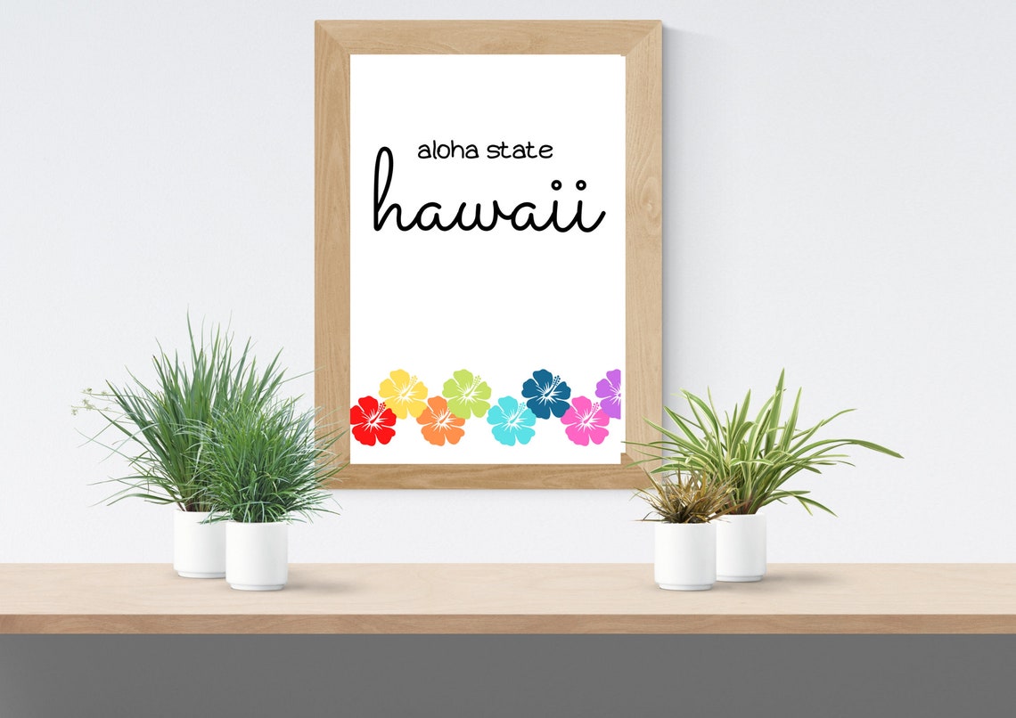 Hawaii Poster Hawaii travel poster Hawaii posters Hawaii Etsy