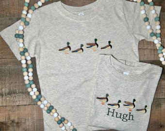 Mallard Duck Embroidered Youth T-shirt - Personalized - Simple Boy Shirts