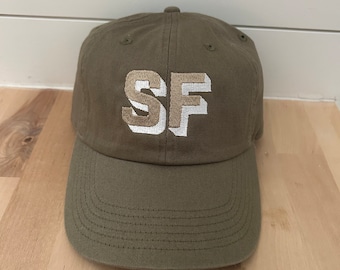 Shadow Block Initial Baseball Hat - Custom Hats - Personalized Cap