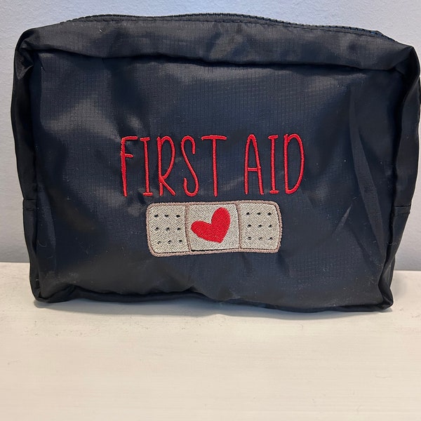 First Aid Pouch - Embroidered Bag