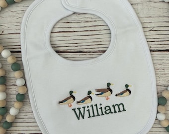 Personalized Mallard Duck Bib