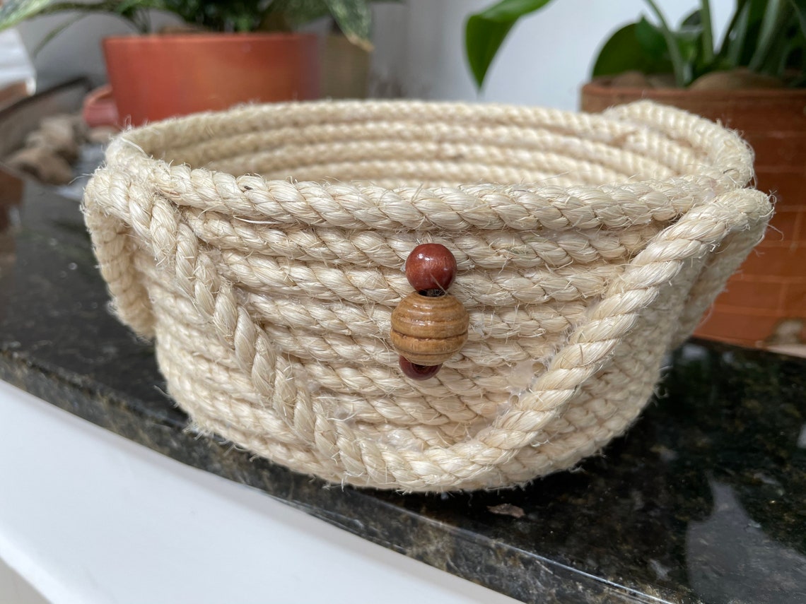 Handmade Jute Basket Basket for Indoor Plants Home Decor and Etsy