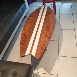 Freewood Surfboard Table Natural Design Nature Fully Handmade Etsy