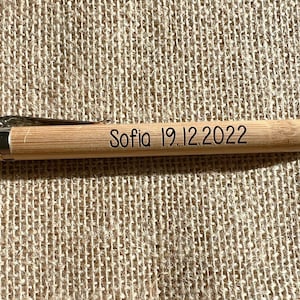 Penna in bambù personalizzata