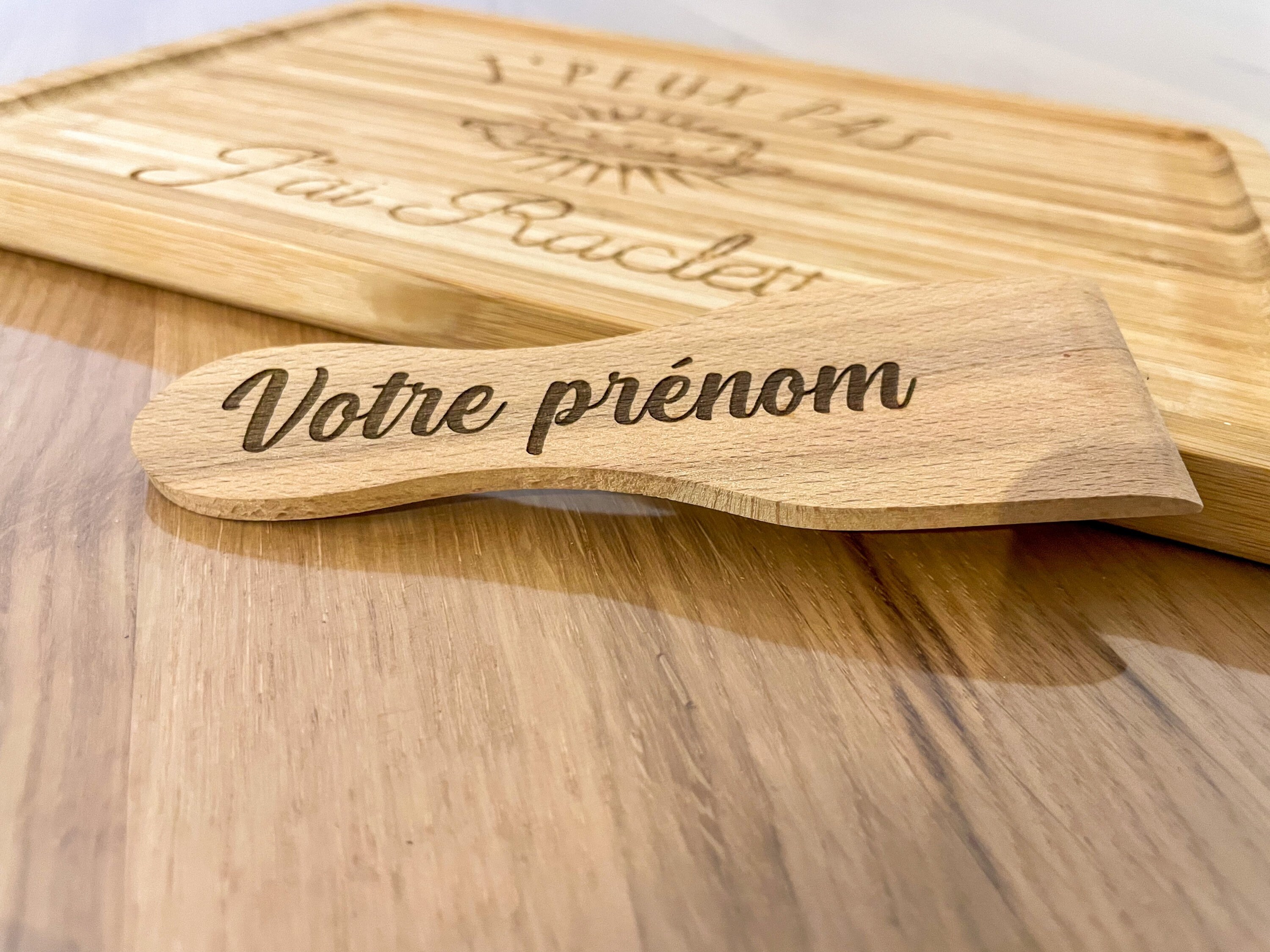 Spatule Bois Raclette Personnalisée