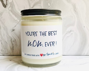 Gift for mothers day, Gifts for mom , Gifts from Children, Best mom ever gift,Funny Candles, Candle Gifts, Moms Birthday, Cute Gifts for mom