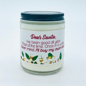 Christmas Candle, Holiday Candles, Hand Poured Candle ,Sweater Candle, Funny Santa Candle, Funny Christmas candle, Winter Candle