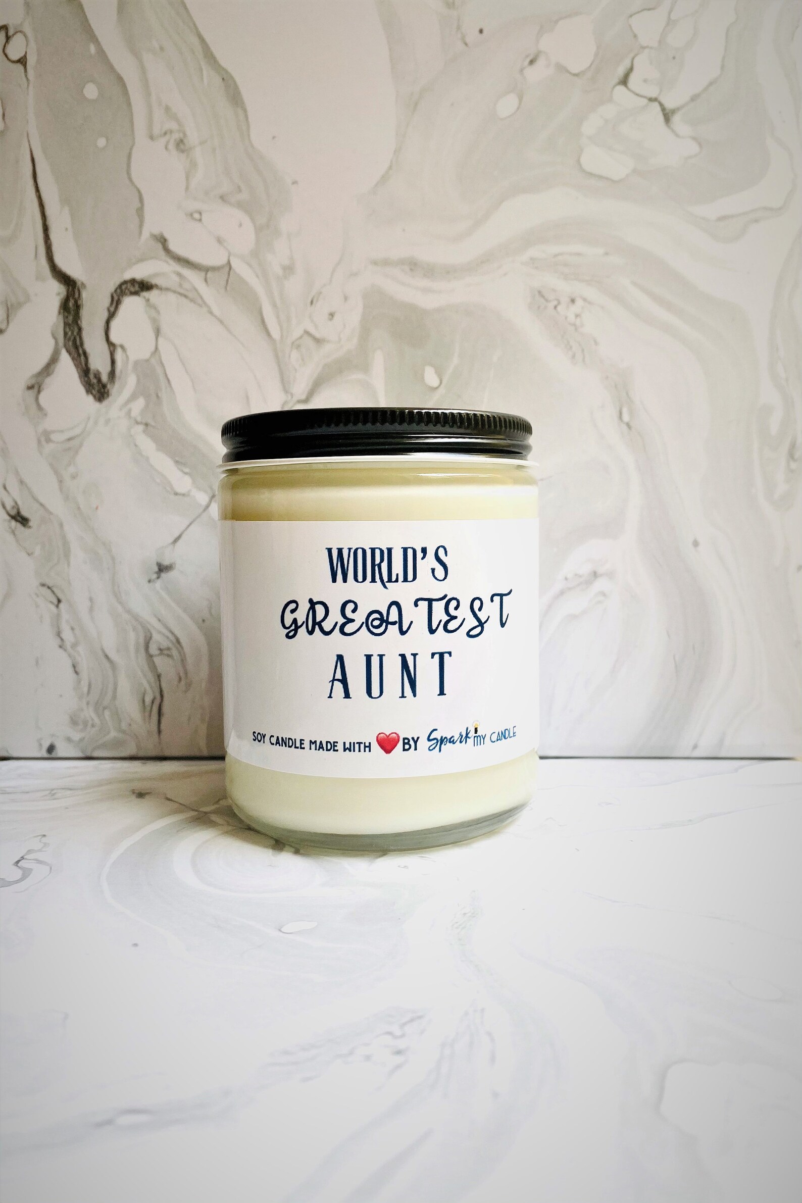 Worlds Greatest Aunt Candle Gift best Aunt Ever auntie Mothers Day Gift