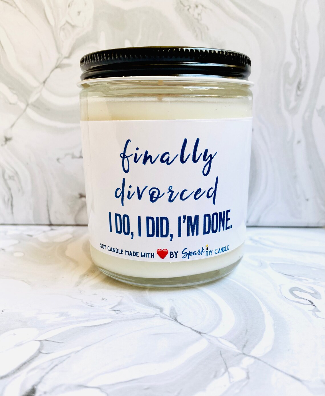 Finally Divorced Candle Gift Divorce Party Divorce Gift Etsy
