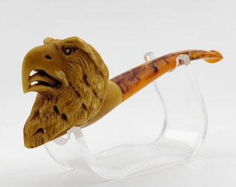 Eagle Meerschaum Pipe,Block Meerschaum,Unique Meerschaum Pipes,With Case