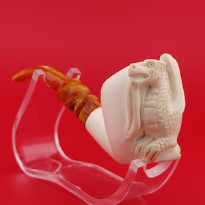 Dragon Meerschaum Pipe,Block Meerschaum,Unique Meerschaum Pipes,With Case