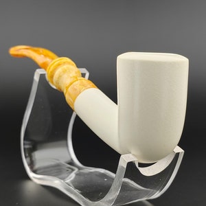 Classic Smooth Meerschaum Pipe,Block Meerschaum Pipe,Unique Meerschaum Pipes,With Case,Pfeife,Christmas Gift,Birthday Gift,Lee Van Cleef