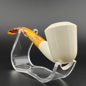 Classic Smooth Meerschaum Pipe,Block Meerschaum Pipe,Unique Meerschaum Pipes,With Case,Pfeife,Christmas Gift,Birthday Gift
