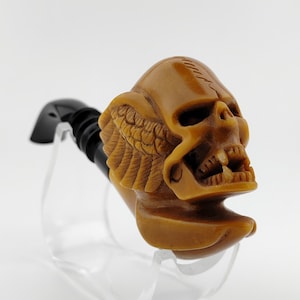 Devil Meerschaum Pipe,Block Meerschaum,Unique Meerschaum Pipes,With Case