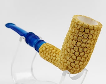Rustic Meerschaum Pipe,Block Meerschaum Pipe,Unique Meerschaum Pipes,With Case,Pfeife,Merskum,Rusticated