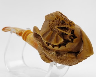 Dragon Egg Claw Meerschaum Pipe,Block Meerschaum Pipe,Unique Meerschaum Pipes,With Case