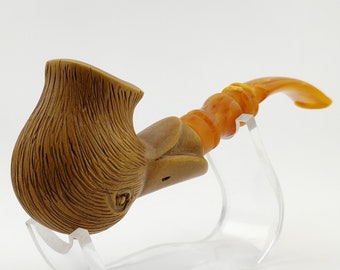 Duck Meerschaum Pipe,Block Meerschaum,Unique Meerschaum Pipes,With Case