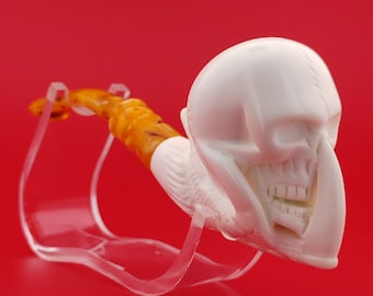 Skull Claw Meerschaum Pipe,Block Meerschaum,Unique Meerschaum Pipes,With Case