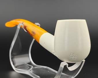 Classic Embroidered Meerschaum Pipe,Block Meerschaum Pipe,Unique Meerschaum Pipes,With Case,Pfeife,Christmas Gift,Birthday Gift