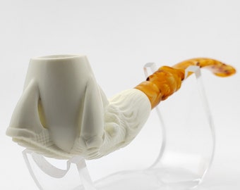 Eagle Claw Meerschaum Pipe,Block Meerschaum,Unique Meerschaum Pipes,With Case