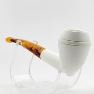 Classic Smooth Bulldog Meerschaum Pipe,Block Meerschaum Pipe,Unique Meerschaum Pipes,With Case