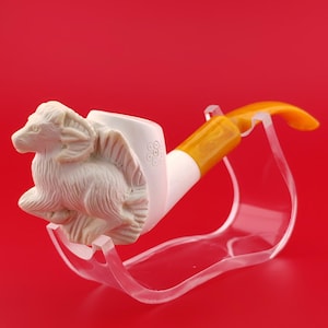 Ram Aries Meerschaum Pipe,Block Meerschaum,Unique Meerschaum Pipes,With Case