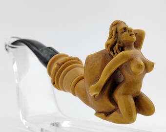 Nude Lady Meerschaum Pipe,Block Meerschaum Pipe,Unique Meerschaum Pipes,With Case