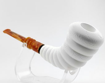 Horn Meerschaum Pipe,Block Meerschaum, Unique Meerschaum Pipes,With Case,Birthday Gift,Christmas Gift