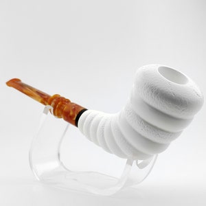 Horn Meerschaum Pipe,Block Meerschaum, Unique Meerschaum Pipes,With Case,Birthday Gift,Christmas Gift