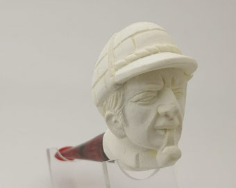 Sherlock Holmes Meerschaum Pipe,Block Meerschaum,Unique Meerschaum Pipes,With Case